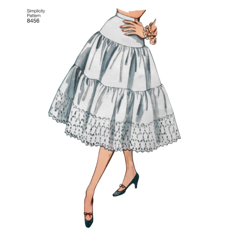 سيمبليسيتي البساطة US8456D5 1950's أزياء المرأة خمر زلة وثوب نسائي أنماط الخياطة أحجام 4-12 - Image 5